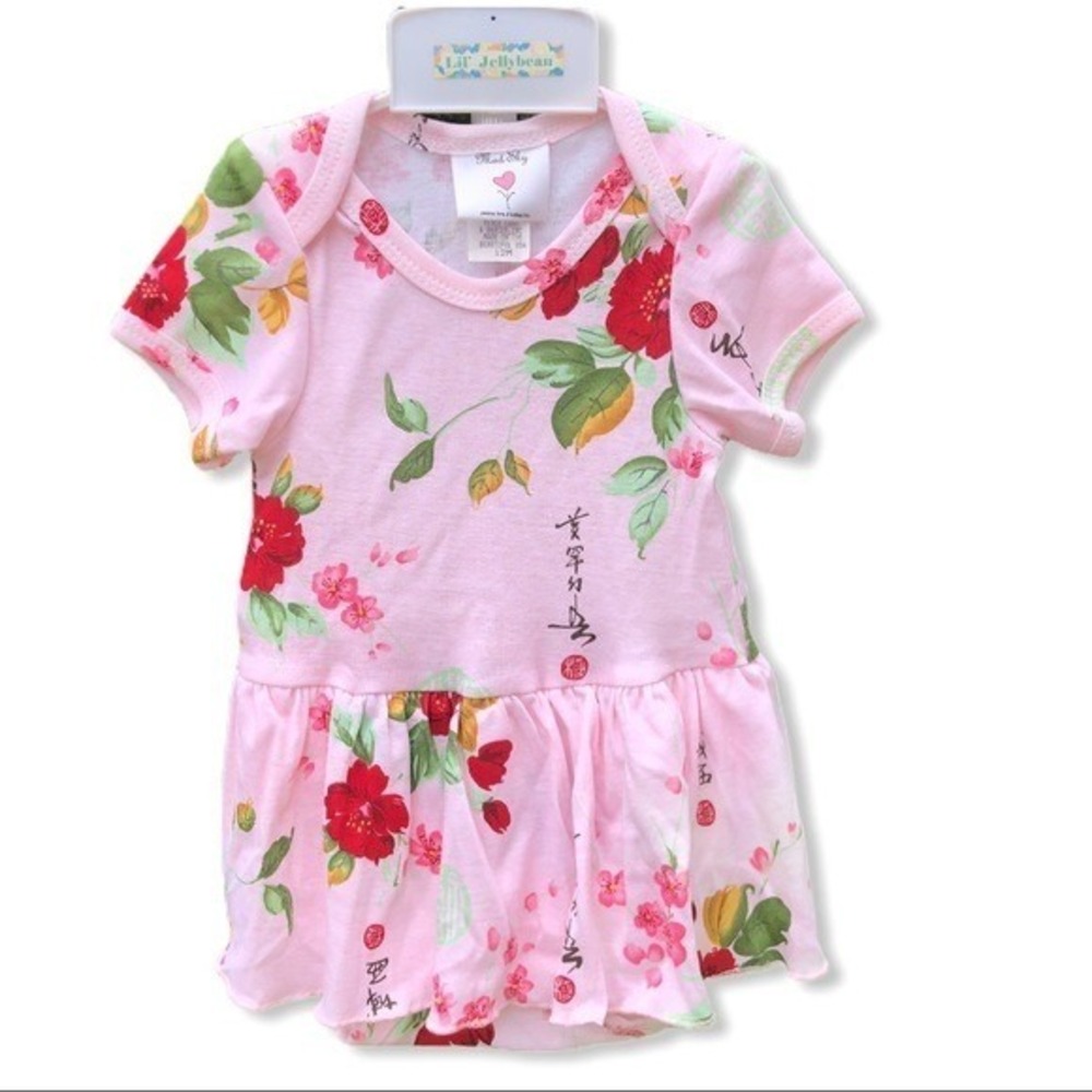 NWT 3 months Skirted Bodysuit by MadSky / Peace, Love &‎ Babies